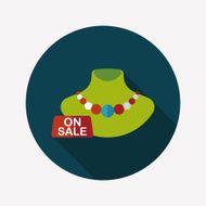 shopping sale Jewelry flat icon with long shadow eps10 N2