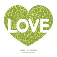 Vector abstract green natural texture love text frame pattern invitation