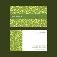 Vector abstract green natural texture horizontal stripe frame pattern business
