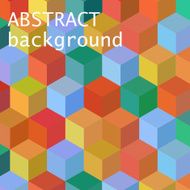 Abstract seamless geometric background with cubes