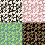 Set of seamless vintage patterns N10