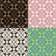 Set of seamless vintage patterns N13