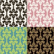 Set of seamless vintage patterns N15