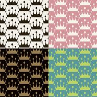 Set of seamless vintage patterns N16