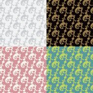 Set of seamless vintage patterns N17