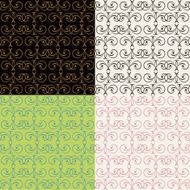 Set of seamless vintage patterns N20