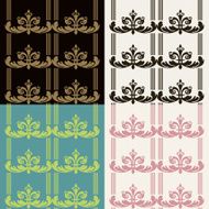 Set of seamless vintage patterns N22