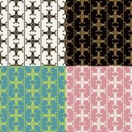 Set of seamless vintage patterns N23
