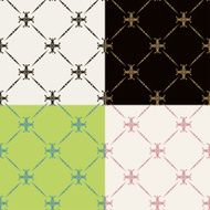 Set of seamless vintage patterns N24