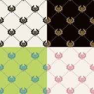 Set of seamless vintage patterns N26