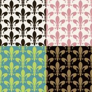 Set of seamless vintage patterns N32