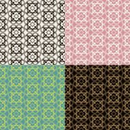 Set of seamless vintage patterns N33