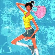 sparkling girl