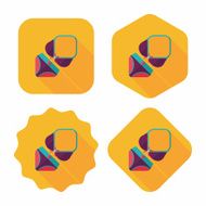 Swimming suit flat icon with long shadow N11