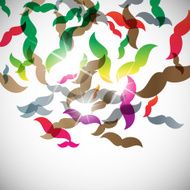 abstract background mustache