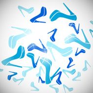 abstract background shoe