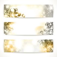 Set of fantasy vector banners