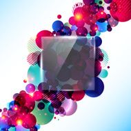 Stylish and glossy contrast background with glass panel