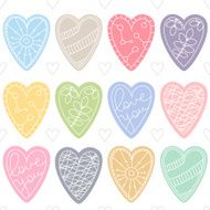 Hearts - seamless vector pattern for Valentine&#039;s Day or wedding