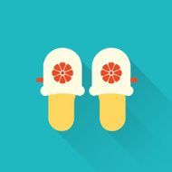 flat slippers icon