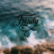 Trendy New Clothing Store advertising poster
