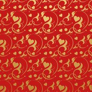 red wallpaper in old style N22