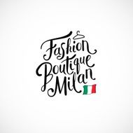 Fashion Boutique Milan Concept on White