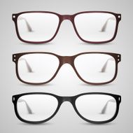 Transparent glasses Vector