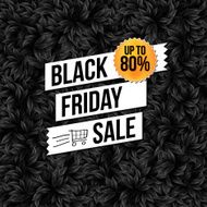 Black Friday sale business poster Vector illustration