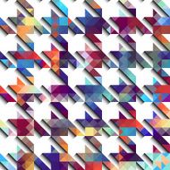 Houndstooth pattern on white background