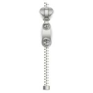 Metal zipper fastener