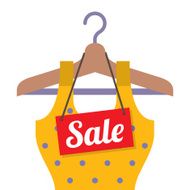 Woman Clothes On Hanger With Sale Tag N3