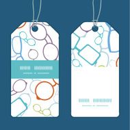 Vector colorful glasses vertical stripe frame pattern tags set