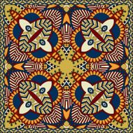 Traditional ornamental floral paisley bandanna N559