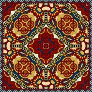 Traditional ornamental floral paisley bandanna N560