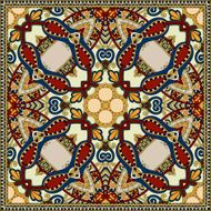 Traditional ornamental floral paisley bandanna N561
