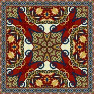 silk neck scarf or kerchief square pattern