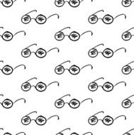 Sketch round glasses in vintage style