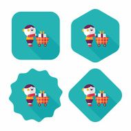 shopping flat icon with long shadow eps10 N16