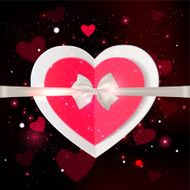 Happy Valentines day typographical glow holiday background with shining soft N4