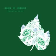 Vector abstract blue and green leaves leaf silhouette pattern frame