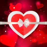 Happy Valentines day typographical glow holiday background with shining soft N9