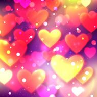 Happy Valentines day typographical glow holiday background with shining soft N10
