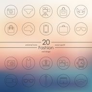 Set of Fashion Icons N7