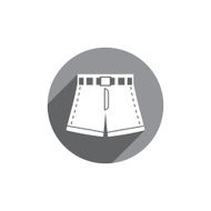 Shorts vector icon isolated
