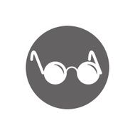 Corrective glasses vector icon isolated