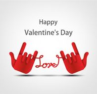 Hand Love vector