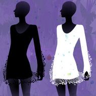silhouette dress