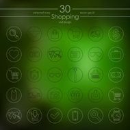 Set of shopping icons N5