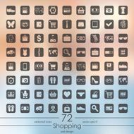 Set of shopping icons N6